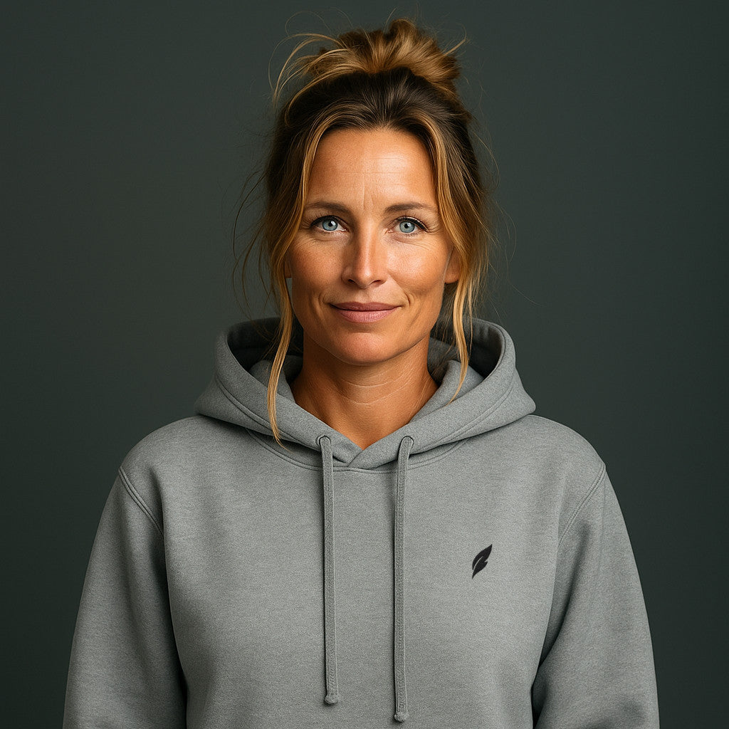 Feather Hoodie mit Stick