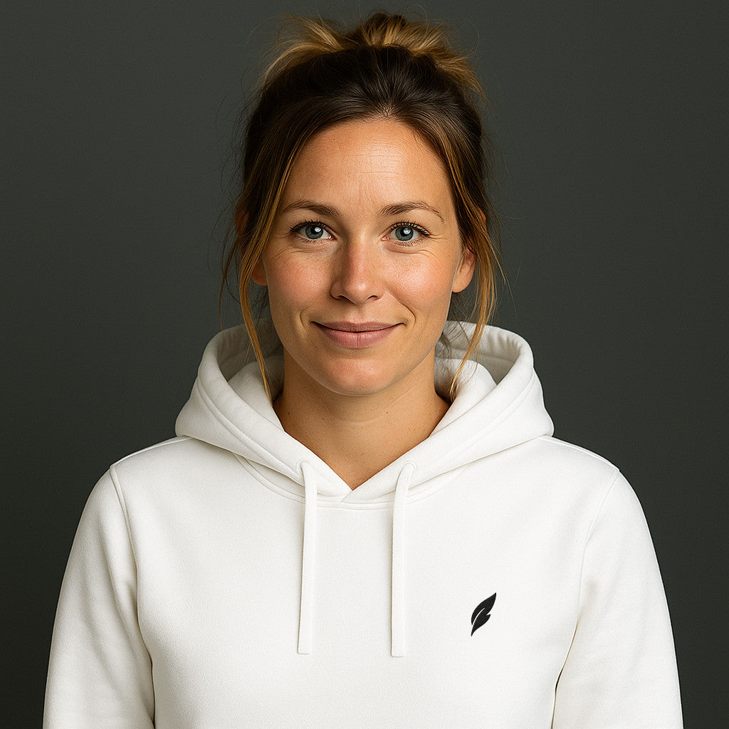 Feather Hoodie mit Stick