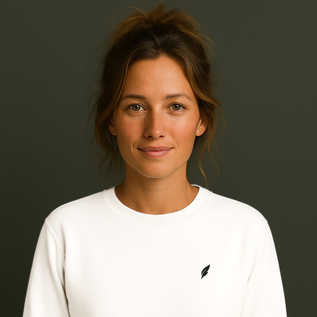 Feather Sweatshirt mit Stick
