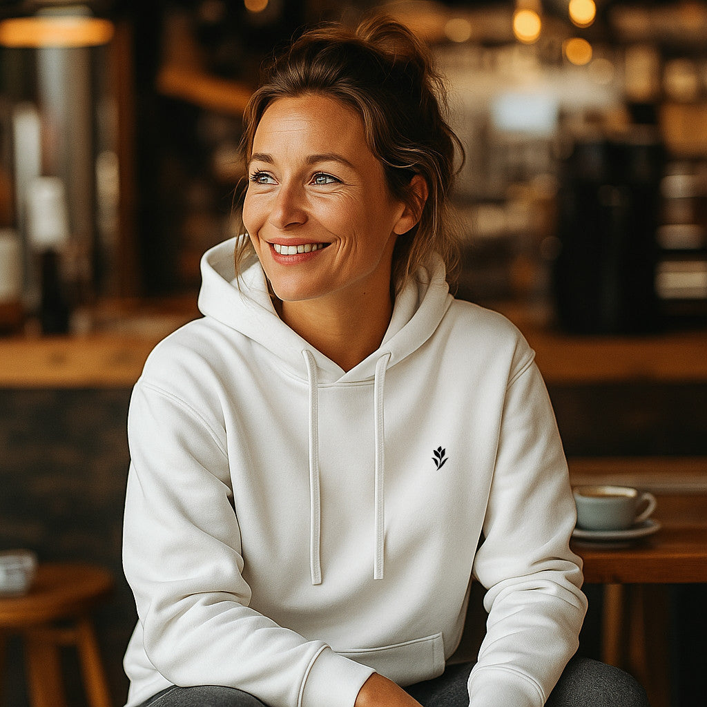 Noir Blossom Hoodie mit Stick