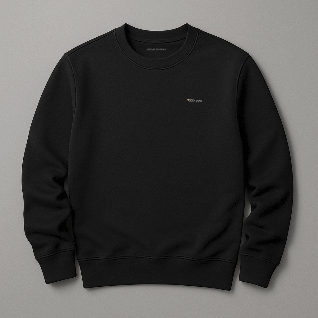 CO₂ ppm Sweatshirt mit personalisiertem Print