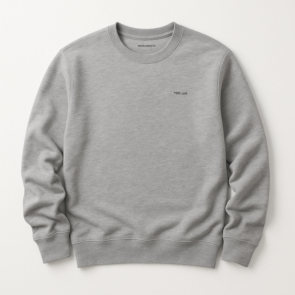 CO₂ ppm Sweatshirt mit personalisiertem Print