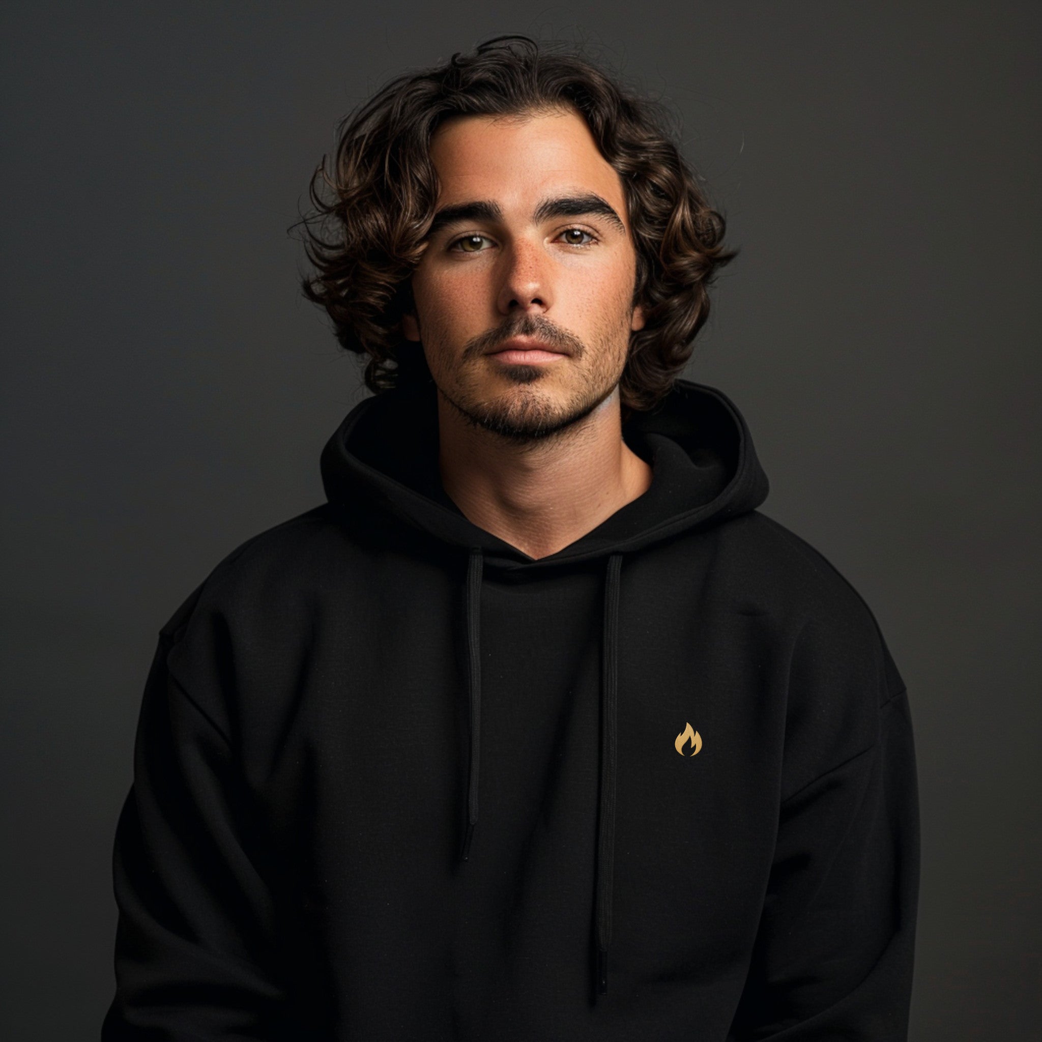 Quiet Fire Hoodie mit Stick