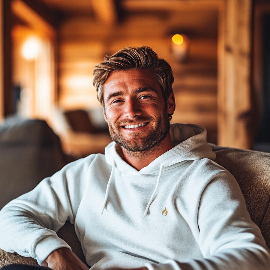 Quiet Fire Hoodie mit Stick