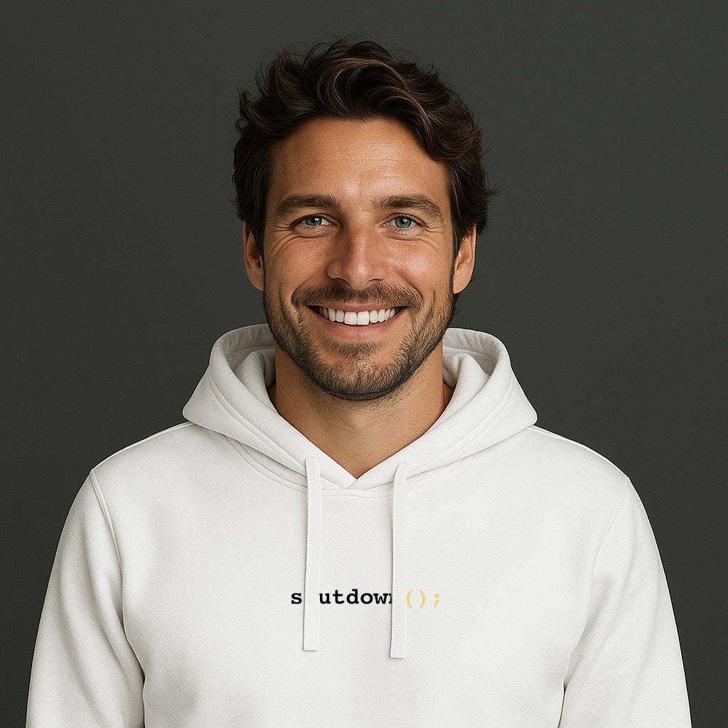 Shutdown Hoodie mit Stick