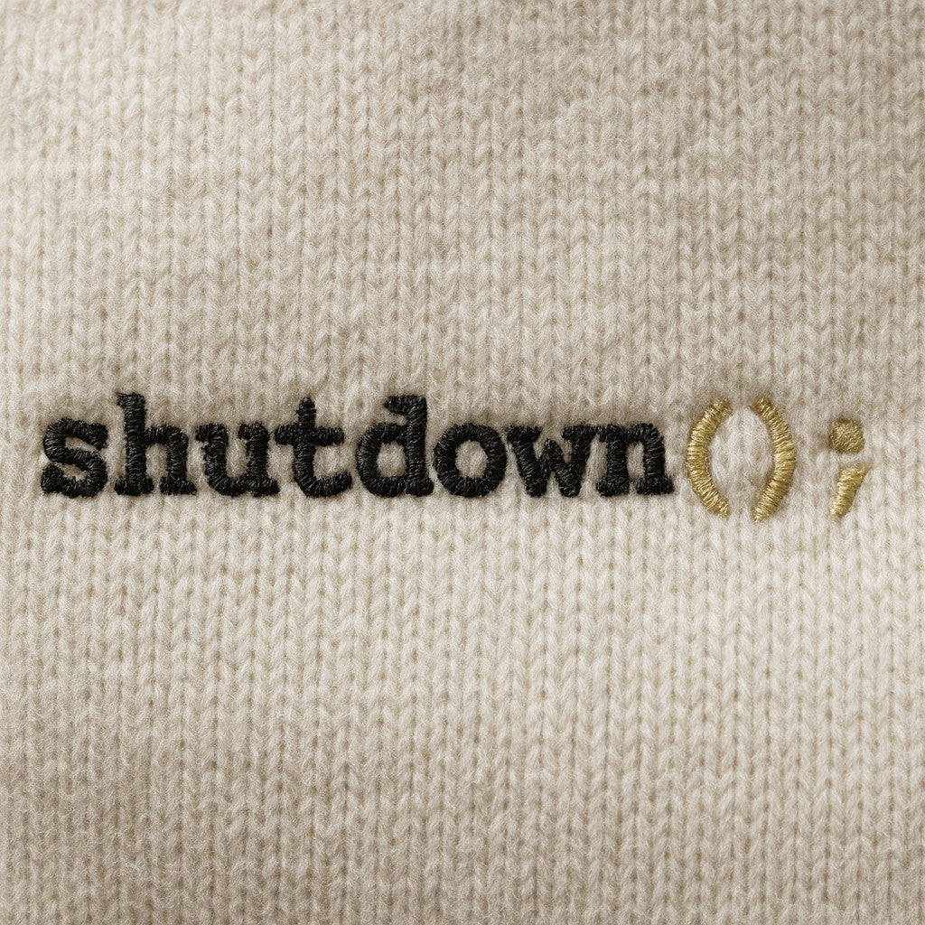 Shutdown Sweatshirt mit Stick