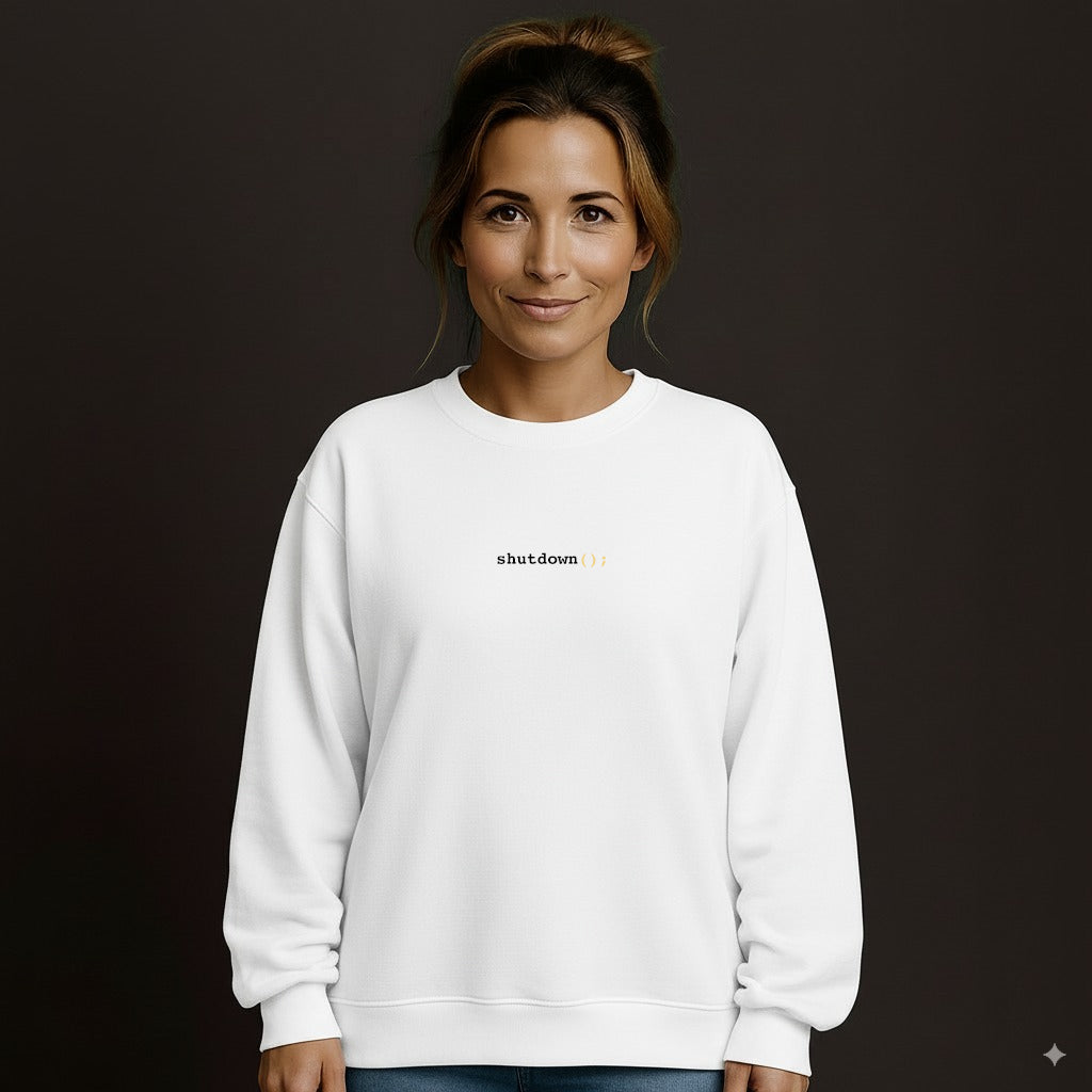 Shutdown Oversized Sweatshirt mit Stick