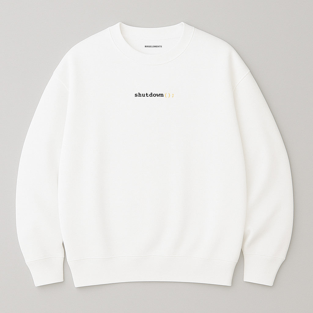 Shutdown Oversized Sweatshirt mit Stick