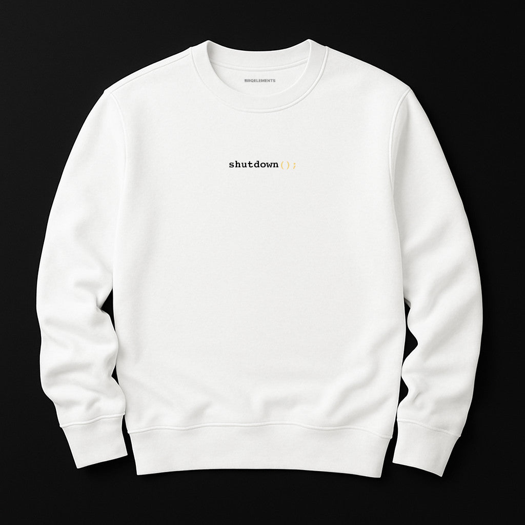 Shutdown Sweatshirt mit Stick