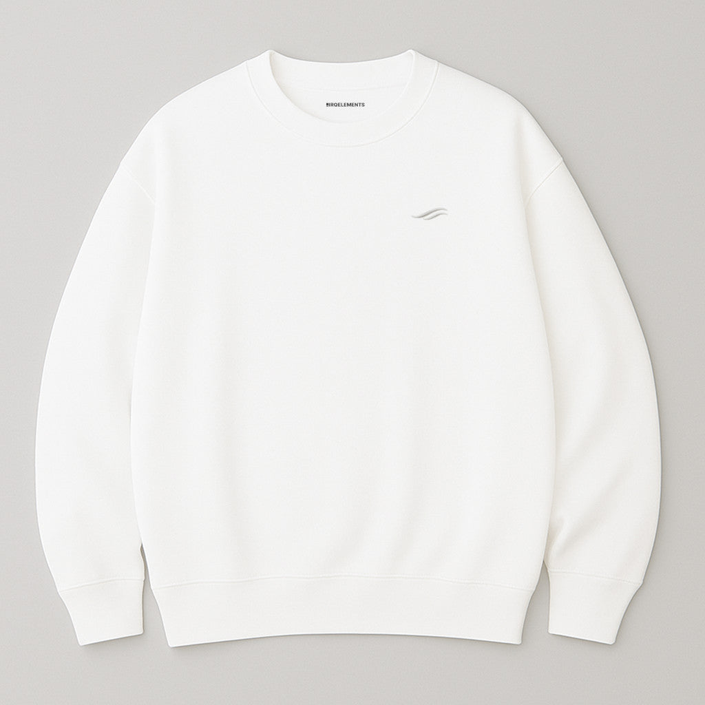 Twinfloé White Oversized Sweatshirt mit Stick