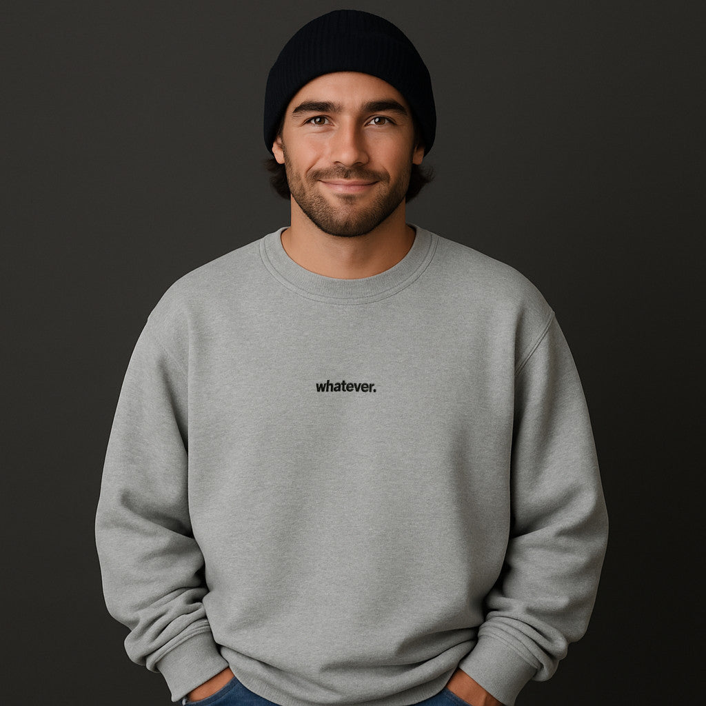 Whatever Oversized Sweatshirt mit Stick