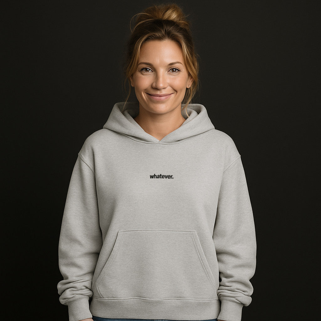 Whatever Hoodie Oversized mit Stick