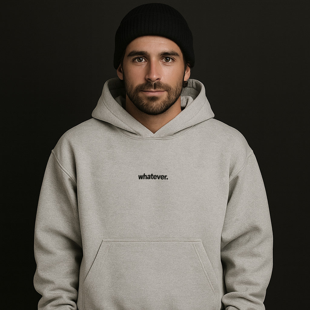 Whatever Hoodie Oversized mit Stick