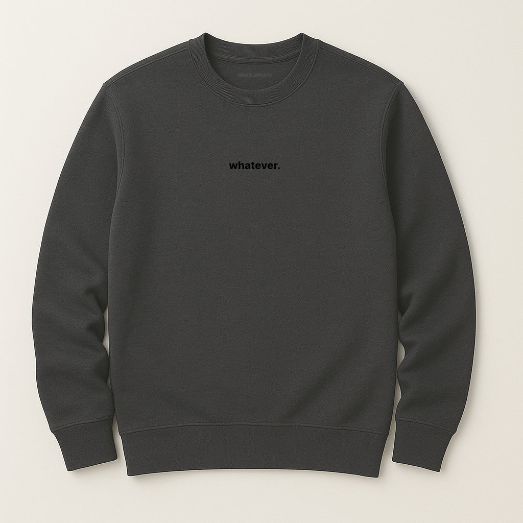 Whatever Sweatshirt mit Stick