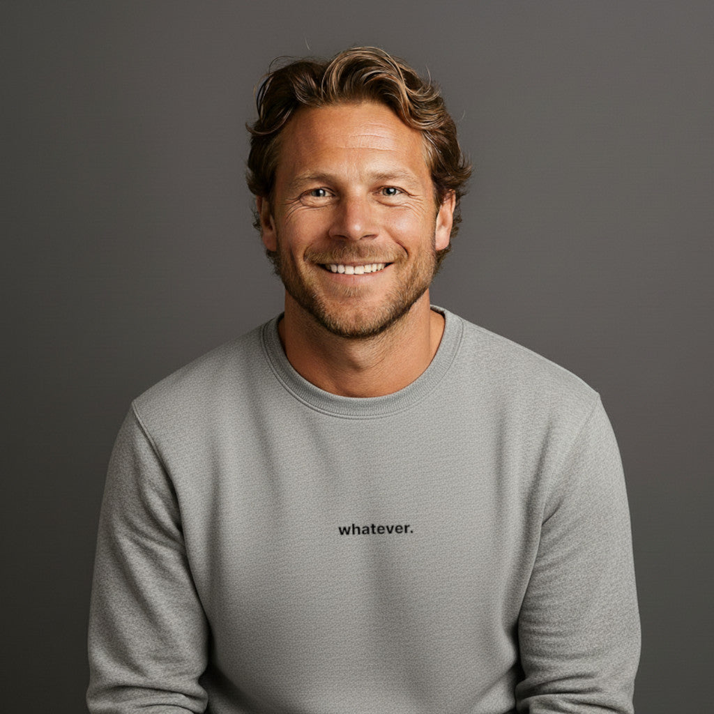 Whatever Sweatshirt mit Stick