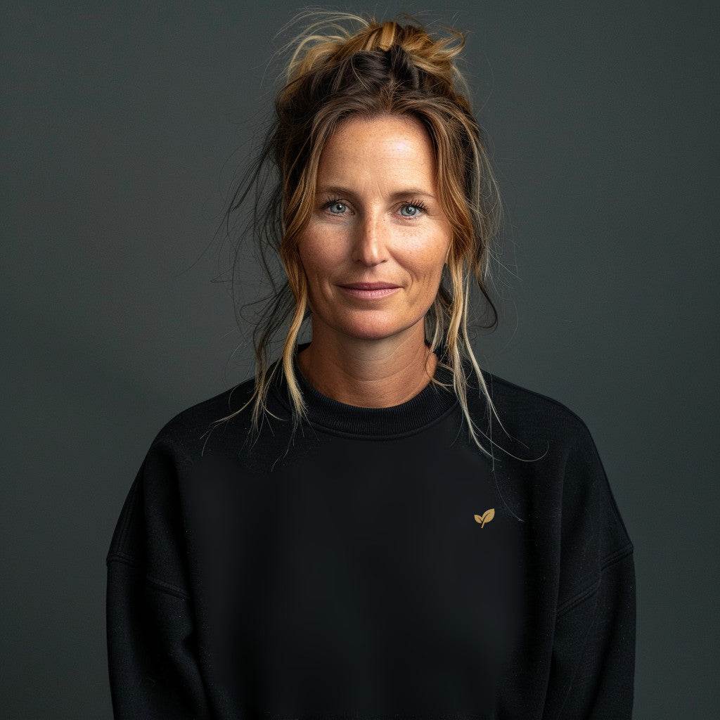 Silent Leaf Sweatshirt mit Stick