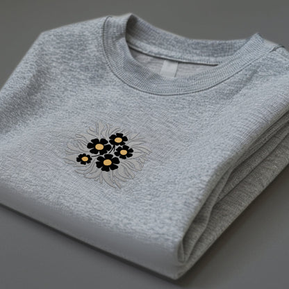 Flower Golden Sweatshirt mit Stick