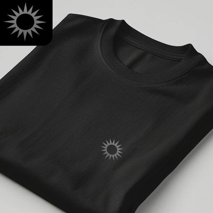 Minimalist Sun T-Shirt mit Stick