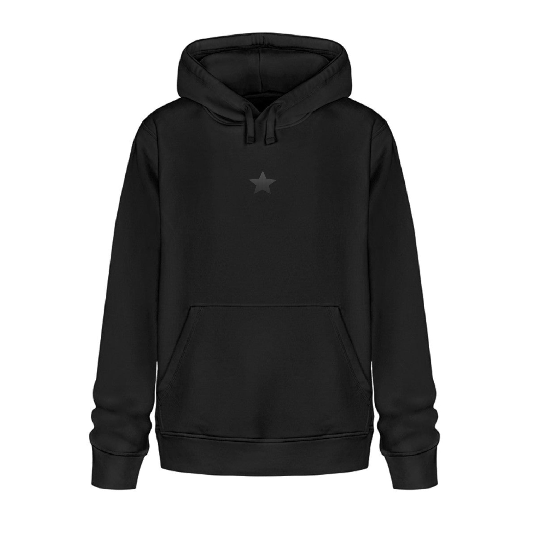 Black Silent Star Hoodie mit Stick