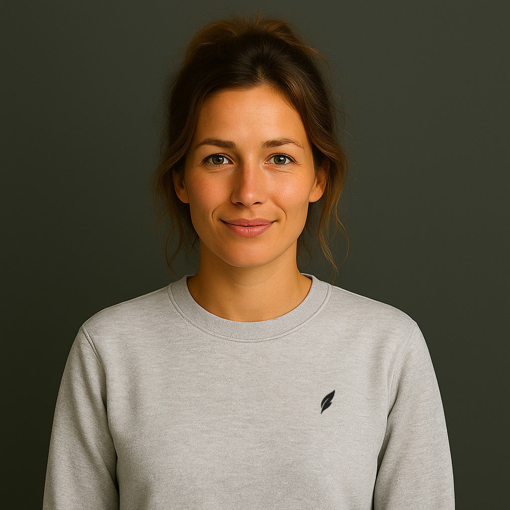 Feather Sweatshirt mit Stick