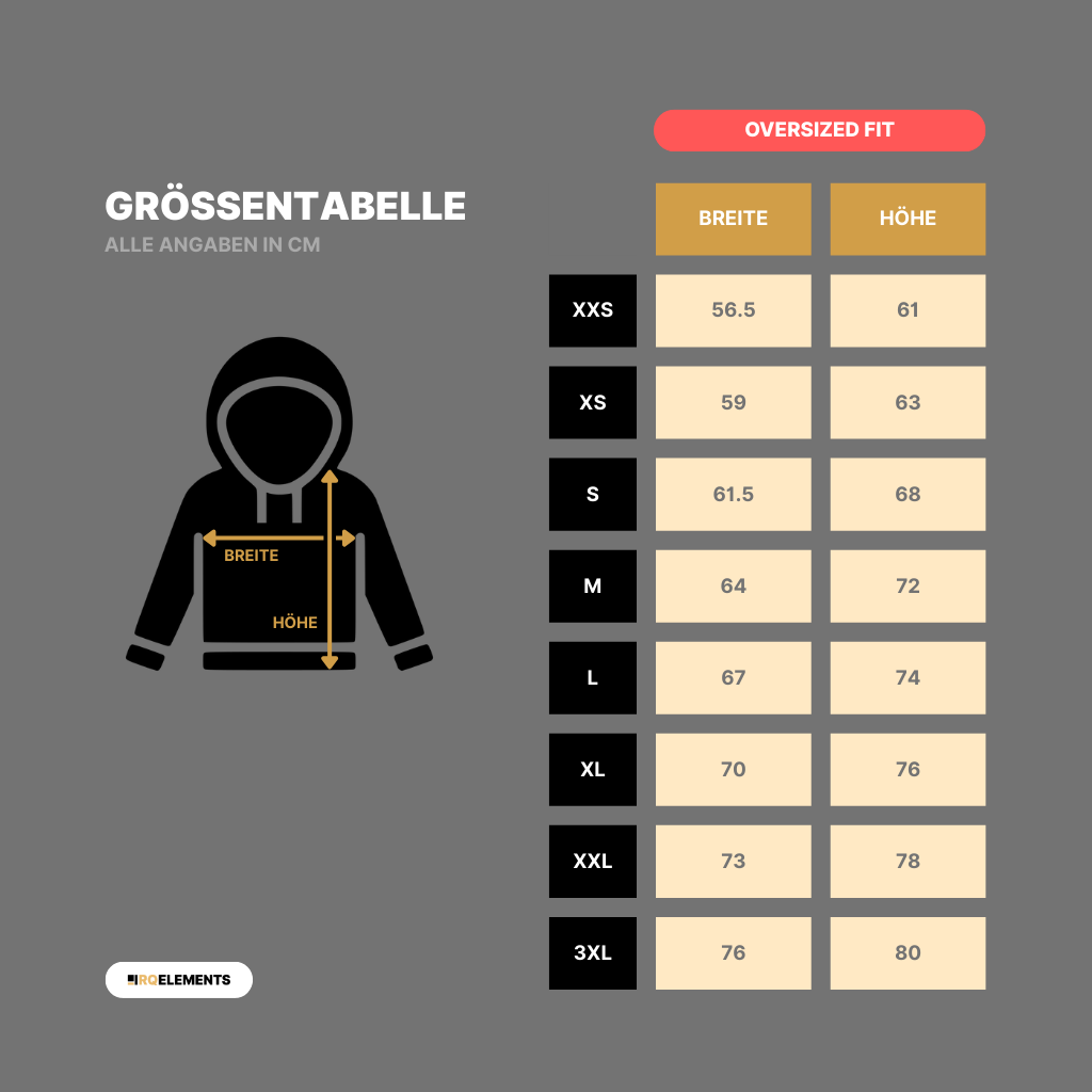 Whatever Hoodie Oversized mit Stick