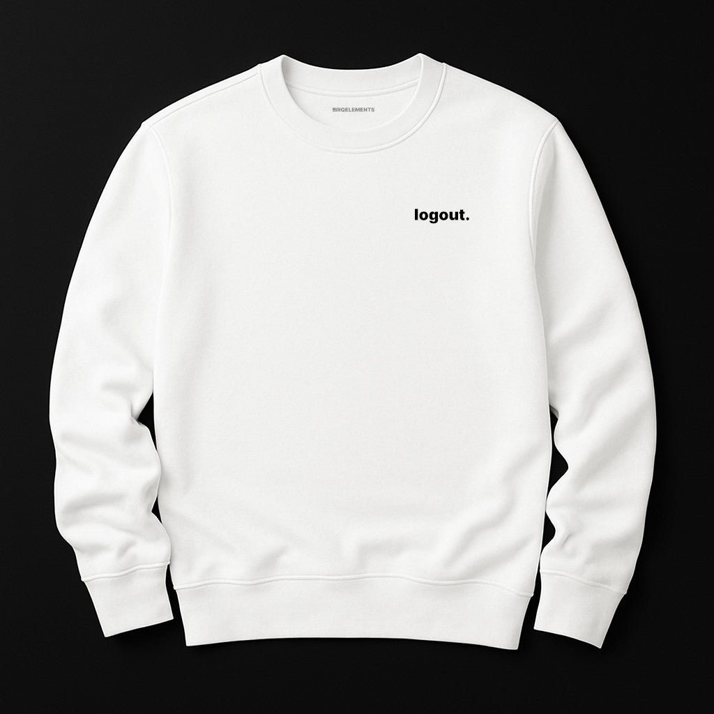 Logout Sweatshirt mit Stick