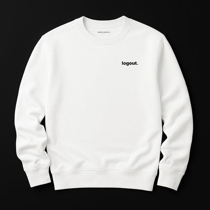 Logout Sweatshirt mit Stick
