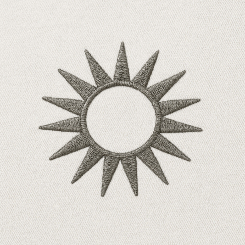 Minimalist Sun Sweatshirt mit Stick