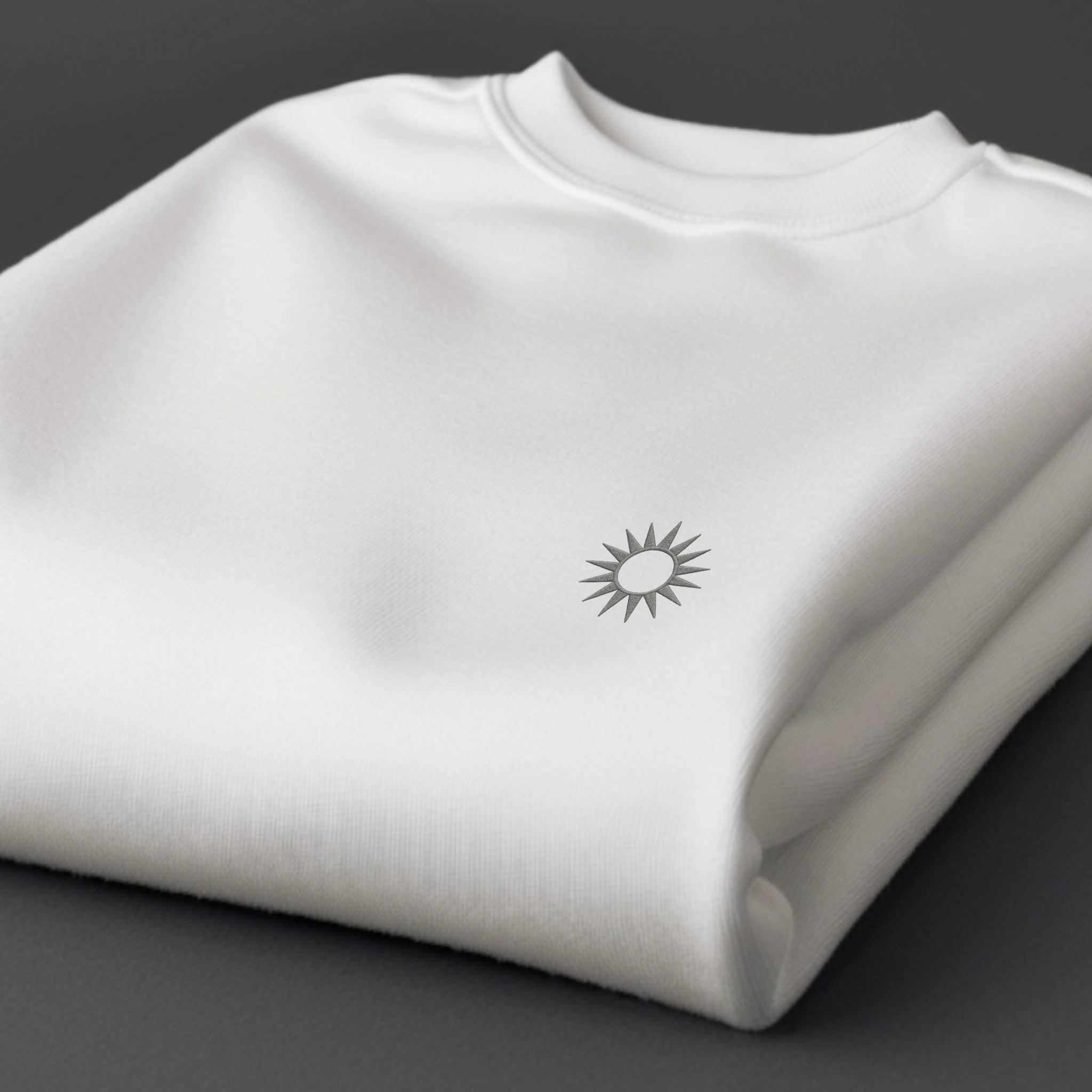 Minimalist Sun Sweatshirt mit Stick
