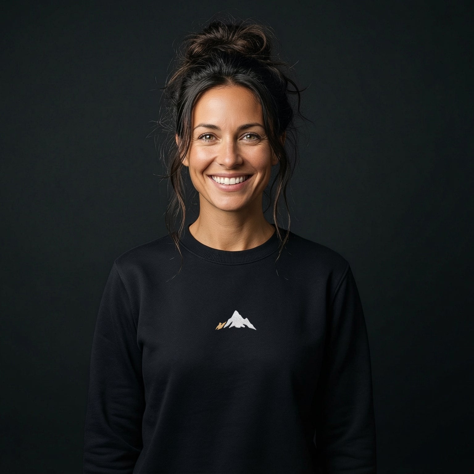 Mountain Golden Sweatshirt mit Stick