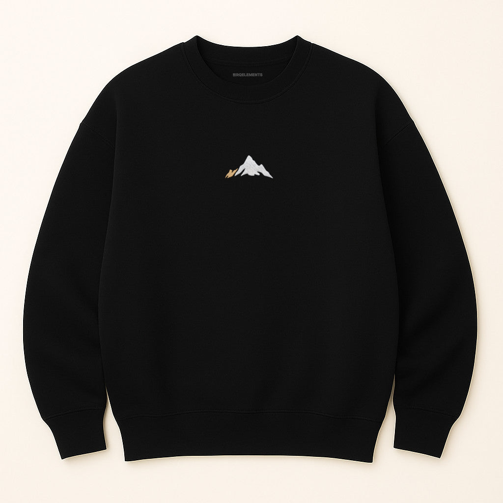 Mountain Golden Oversized Sweatshirt mit Stick