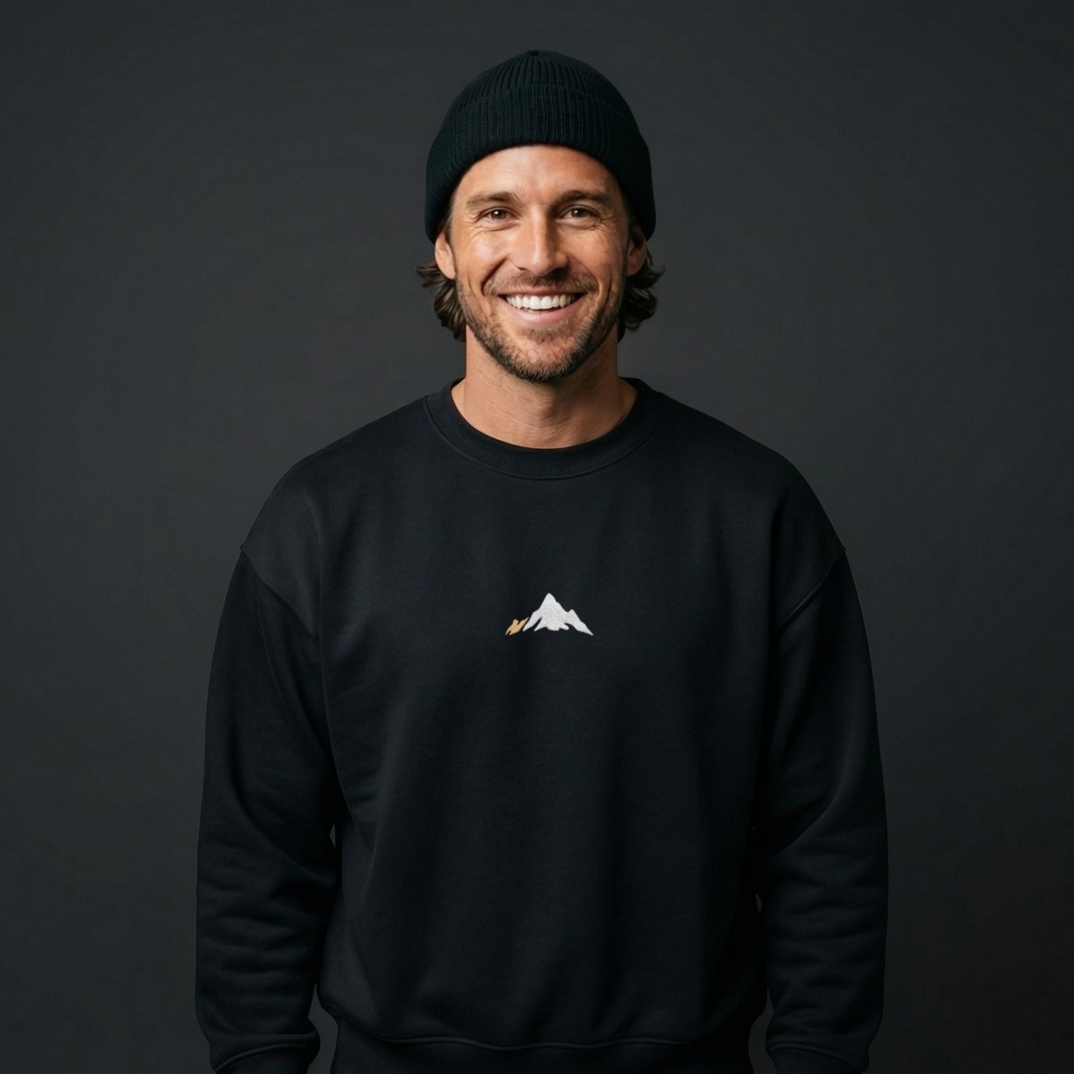 Mountain Golden Oversized Sweatshirt mit Stick