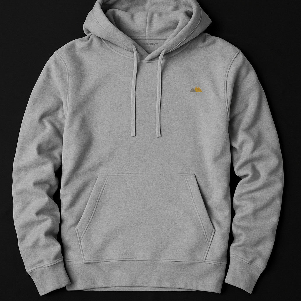 Mountains Silhouette Hoodie mit Stick