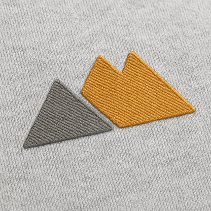 Mountains Silhouette Hoodie mit Stick