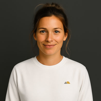 Mountains Silhouette Sweatshirt mit Stick