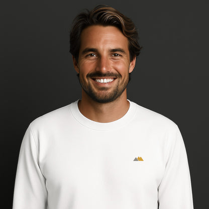 Mountains Silhouette Sweatshirt mit Stick