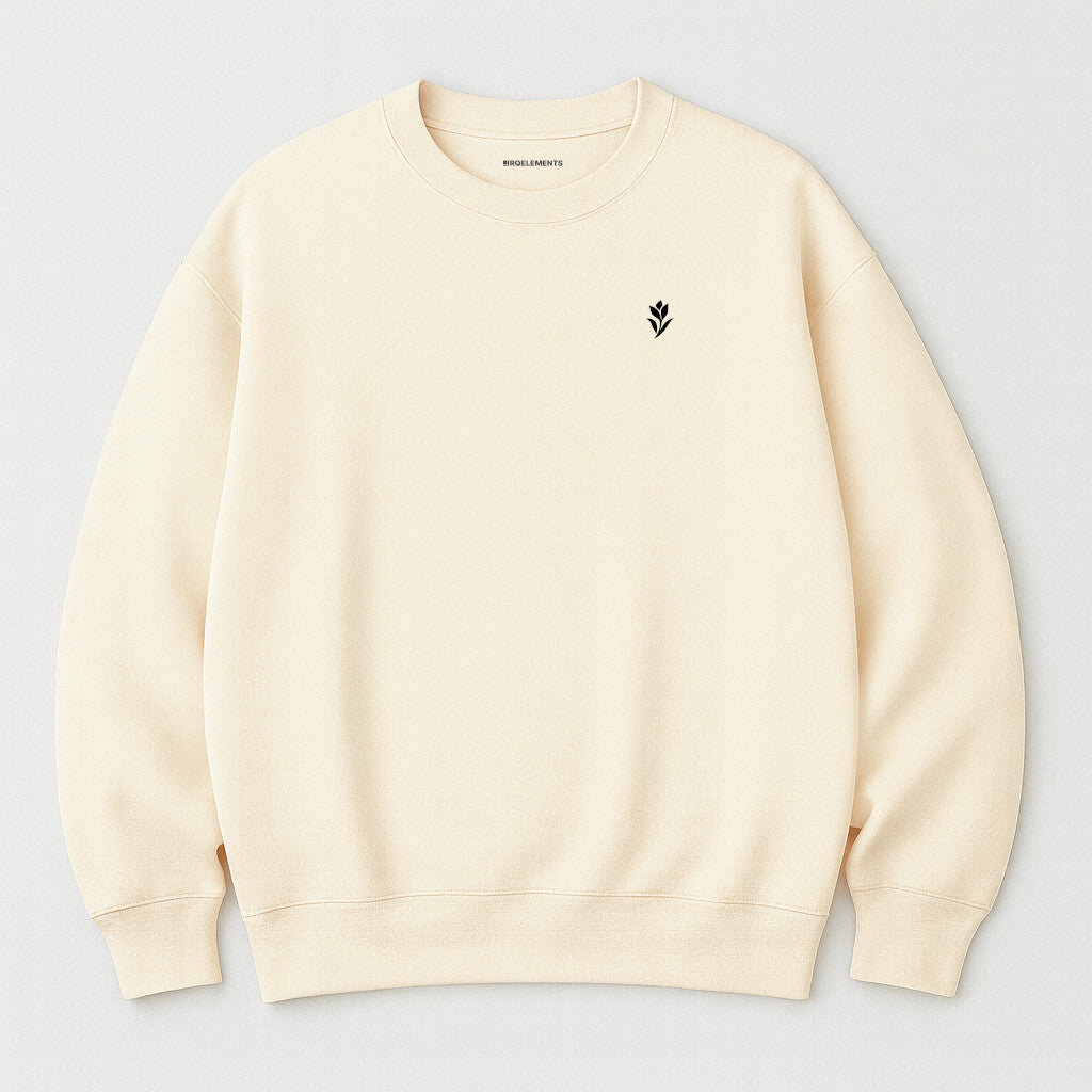 Noir Blossom Oversized Sweatshirt mit Stick