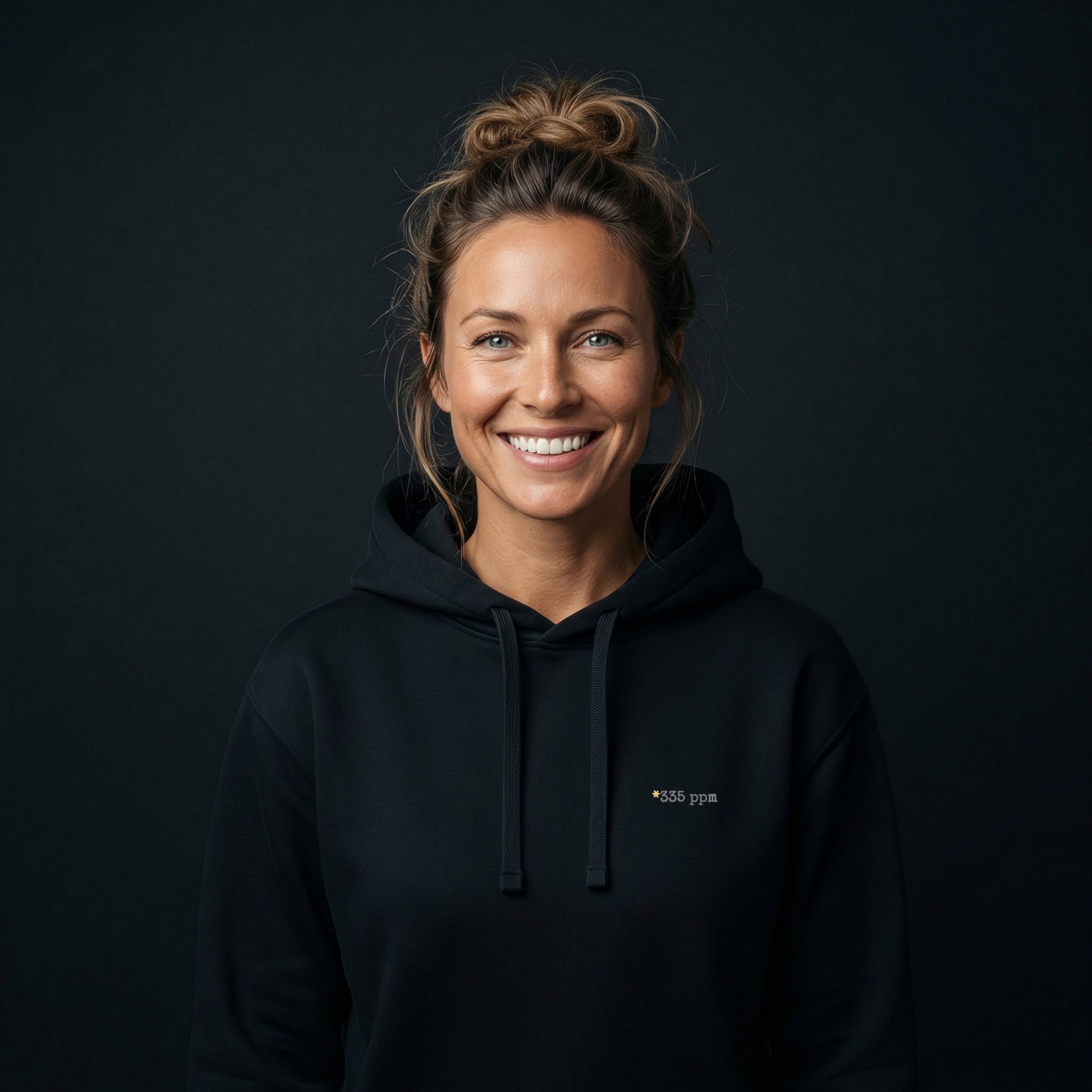 CO₂ ppm Hoodie mit personalisiertem Print
