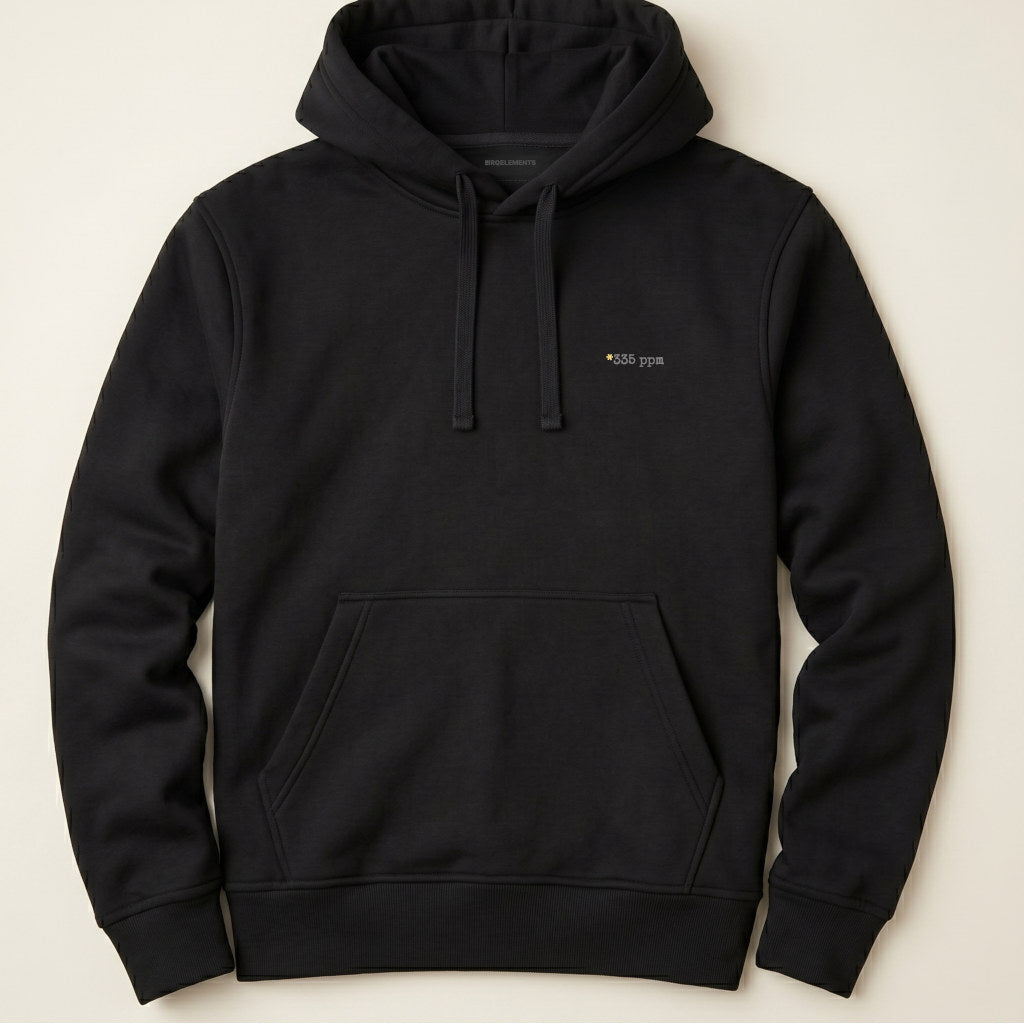 CO₂ ppm Hoodie mit personalisiertem Print