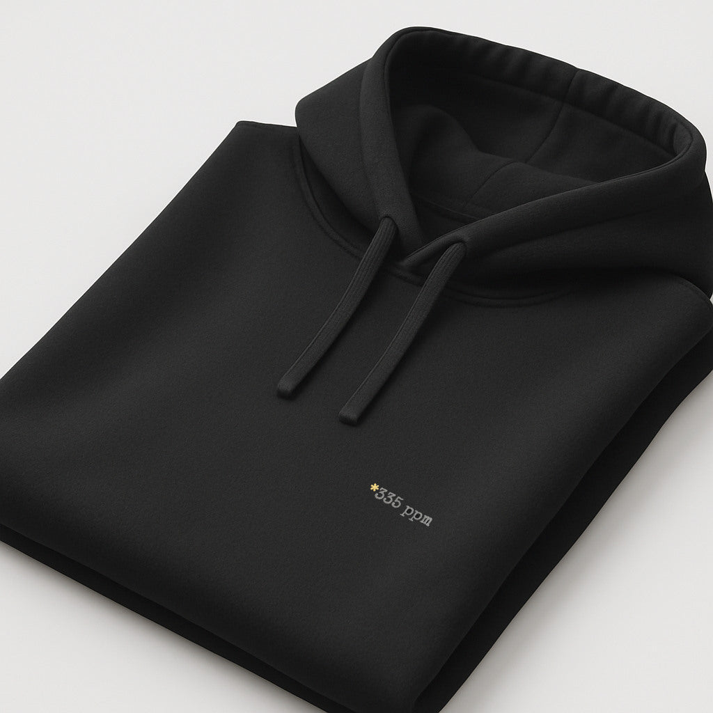 CO₂ ppm Hoodie mit personalisiertem Print