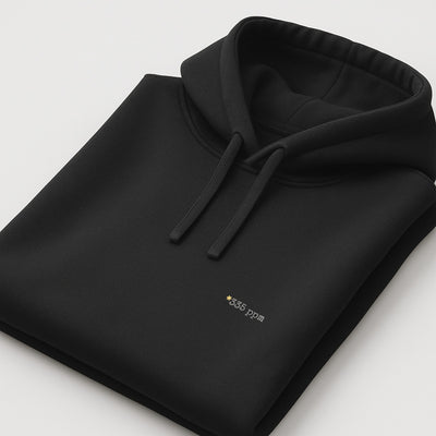 CO₂ ppm Hoodie mit personalisiertem Print