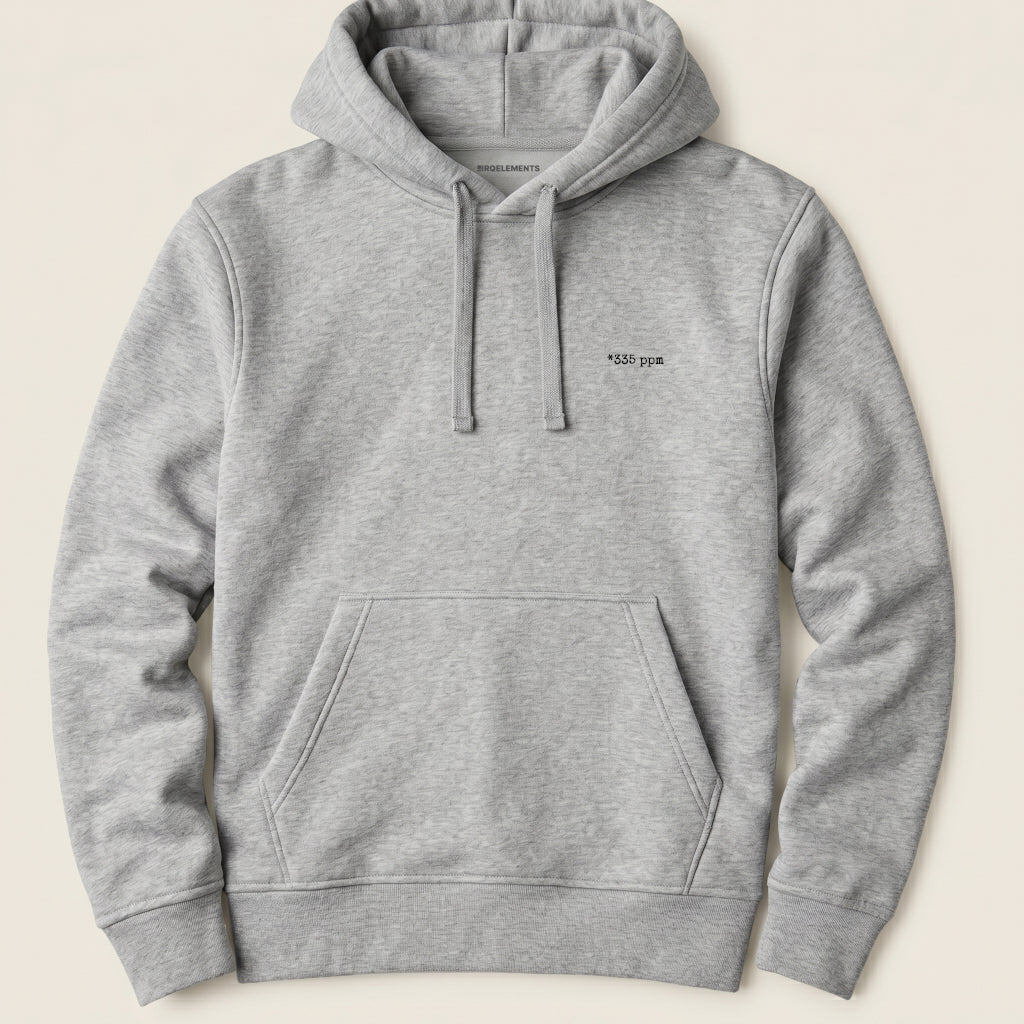 CO₂ ppm Hoodie mit personalisiertem Print