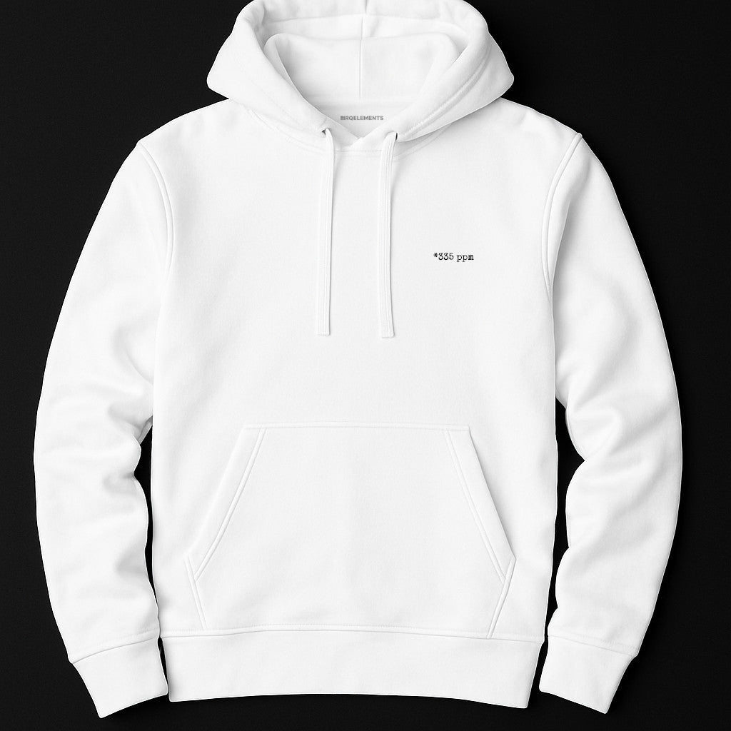CO₂ ppm Hoodie mit personalisiertem Print