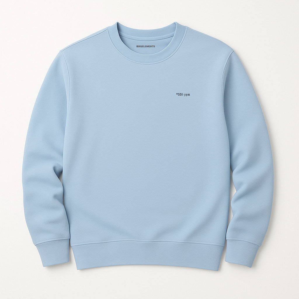 CO₂ ppm Sweatshirt mit personalisiertem Print