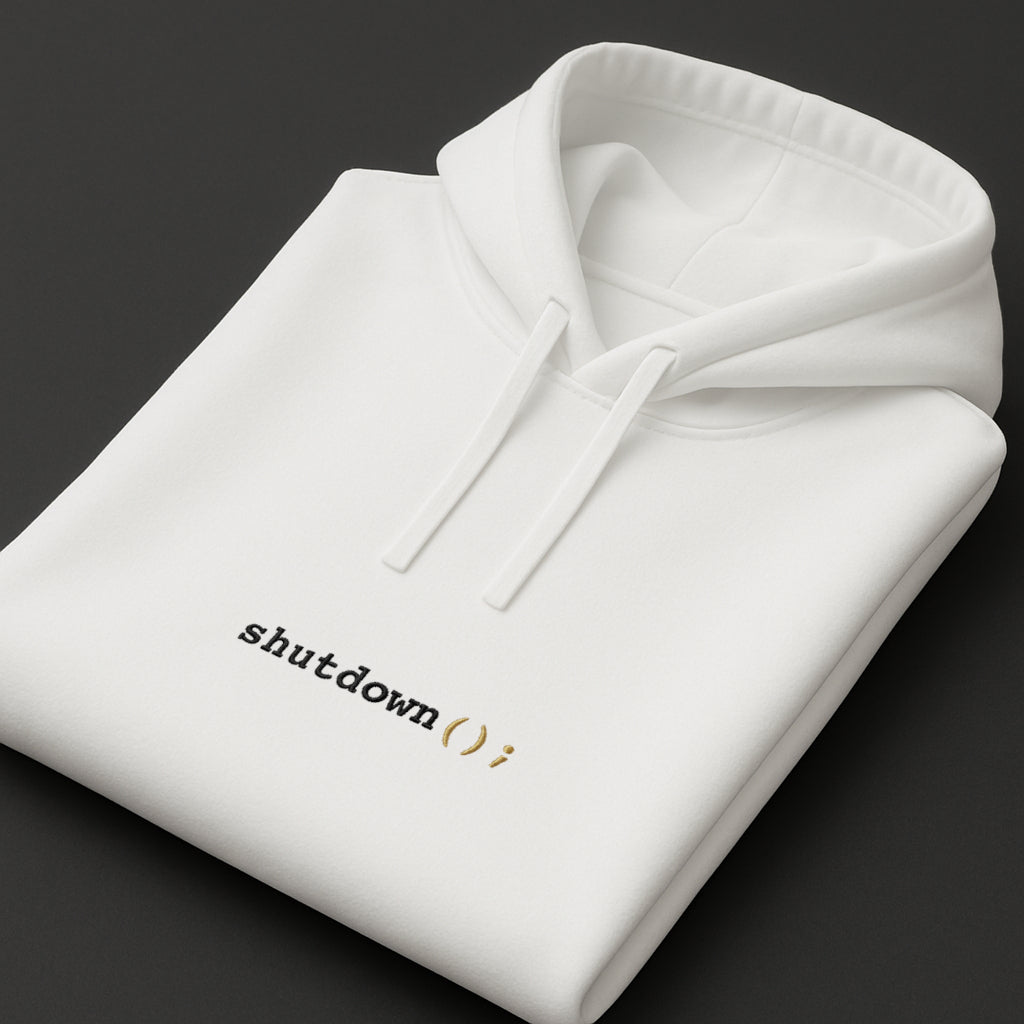 Shutdown Hoodie mit Stick
