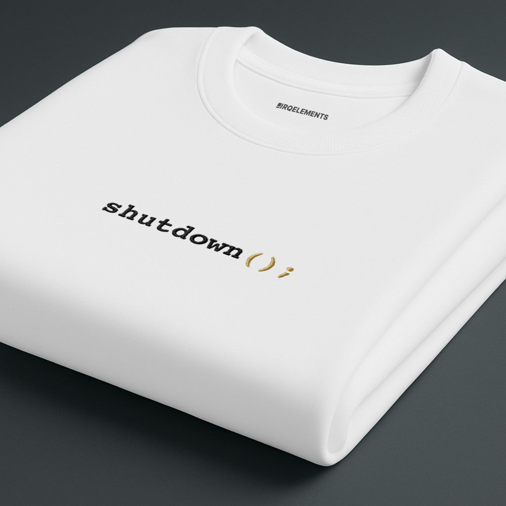 Shutdown Sweatshirt mit Stick