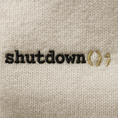 Shutdown Hoodie mit Stick