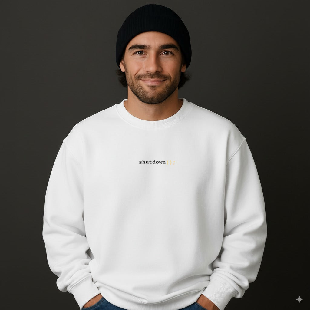 Shutdown Oversized Sweatshirt mit Stick