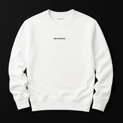 Shutdown Sweatshirt mit Stick