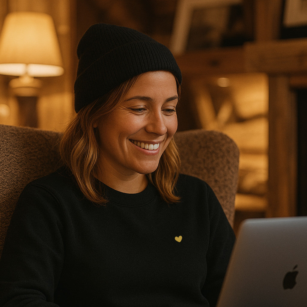 Signature Heart Sweatshirt mit Stick